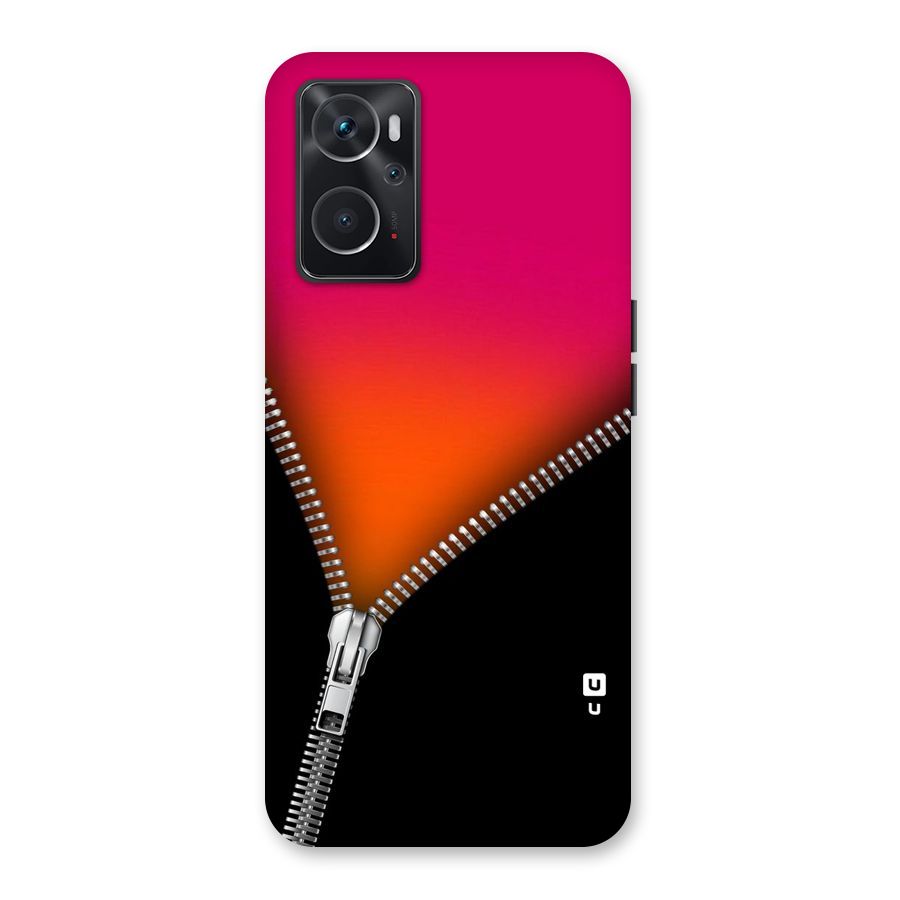 Zipper Print Back Case for Oppo K10 4G