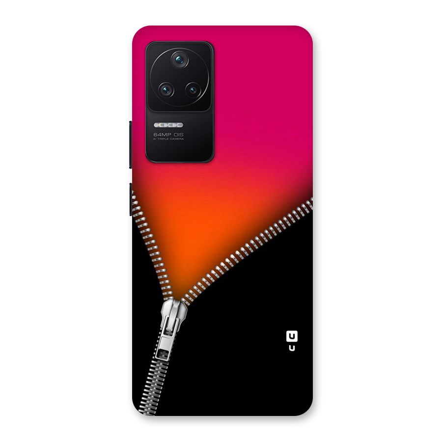 Zipper Print Back Case for Poco F4 5G