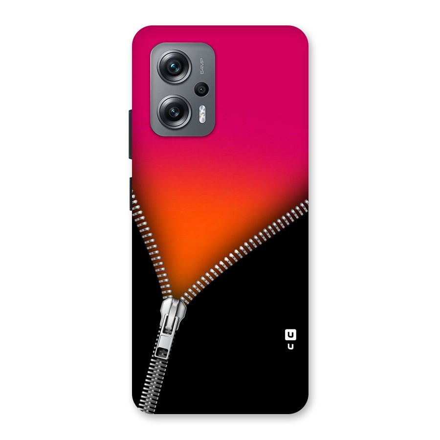 Zipper Print Back Case for Redmi K50i