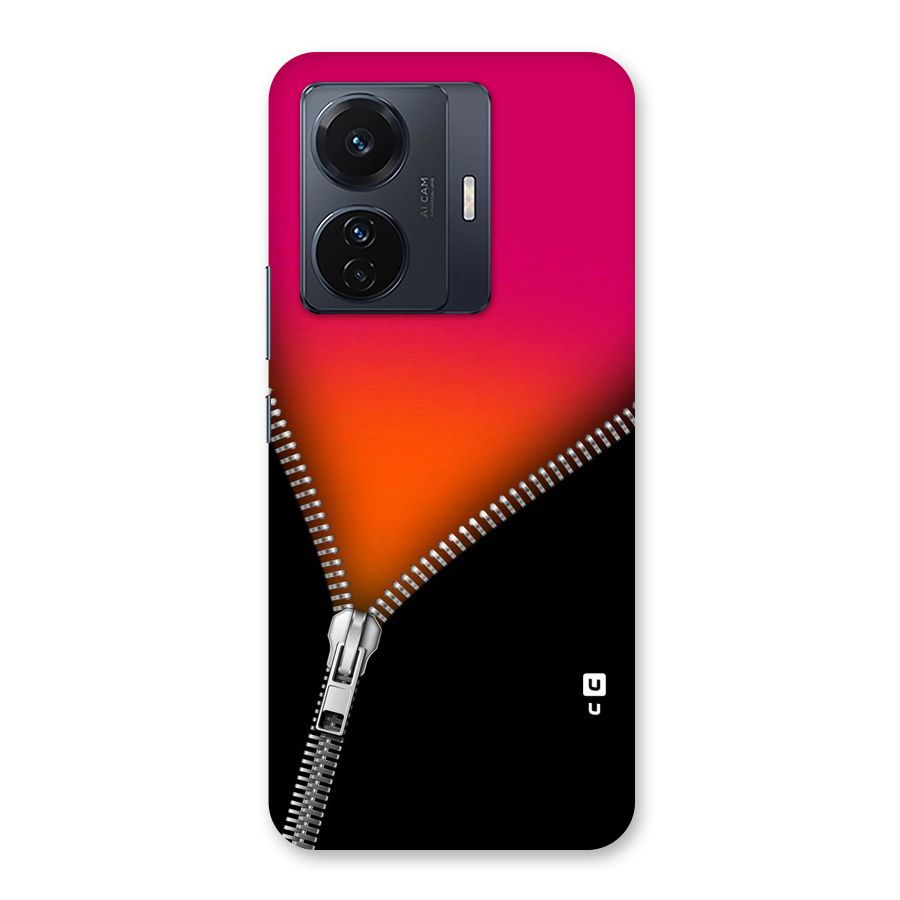 Zipper Print Back Case for Vivo T1 Pro