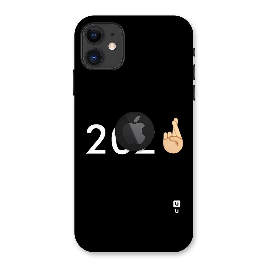 2021 Fingers Crossed Back Case for iPhone 11 Logo Cut