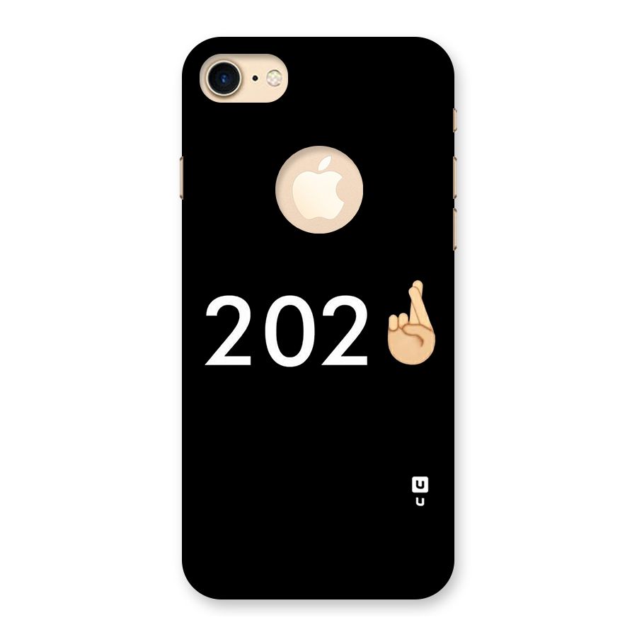2021 Fingers Crossed Back Case for iPhone 7 Logo Cut