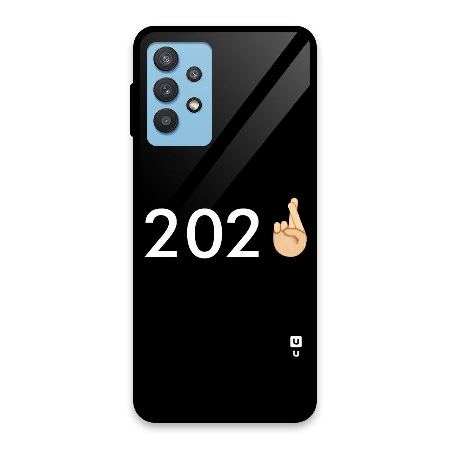 2021 Fingers Crossed Glass Back Case for Galaxy M32 5G