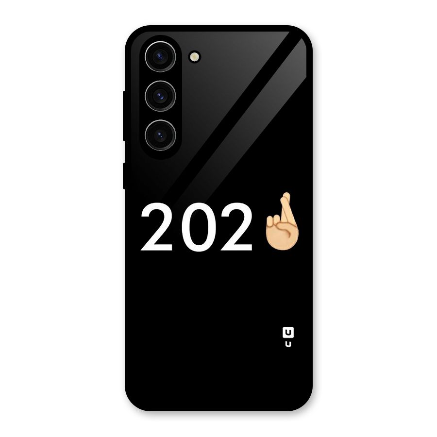 2021 Fingers Crossed Glass Back Case for Galaxy S23 Plus