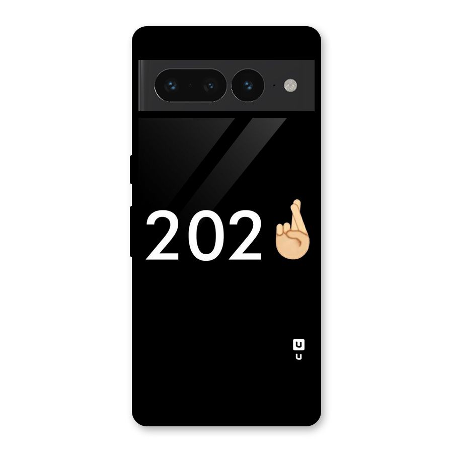 2021 Fingers Crossed Glass Back Case for Google Pixel 7 Pro