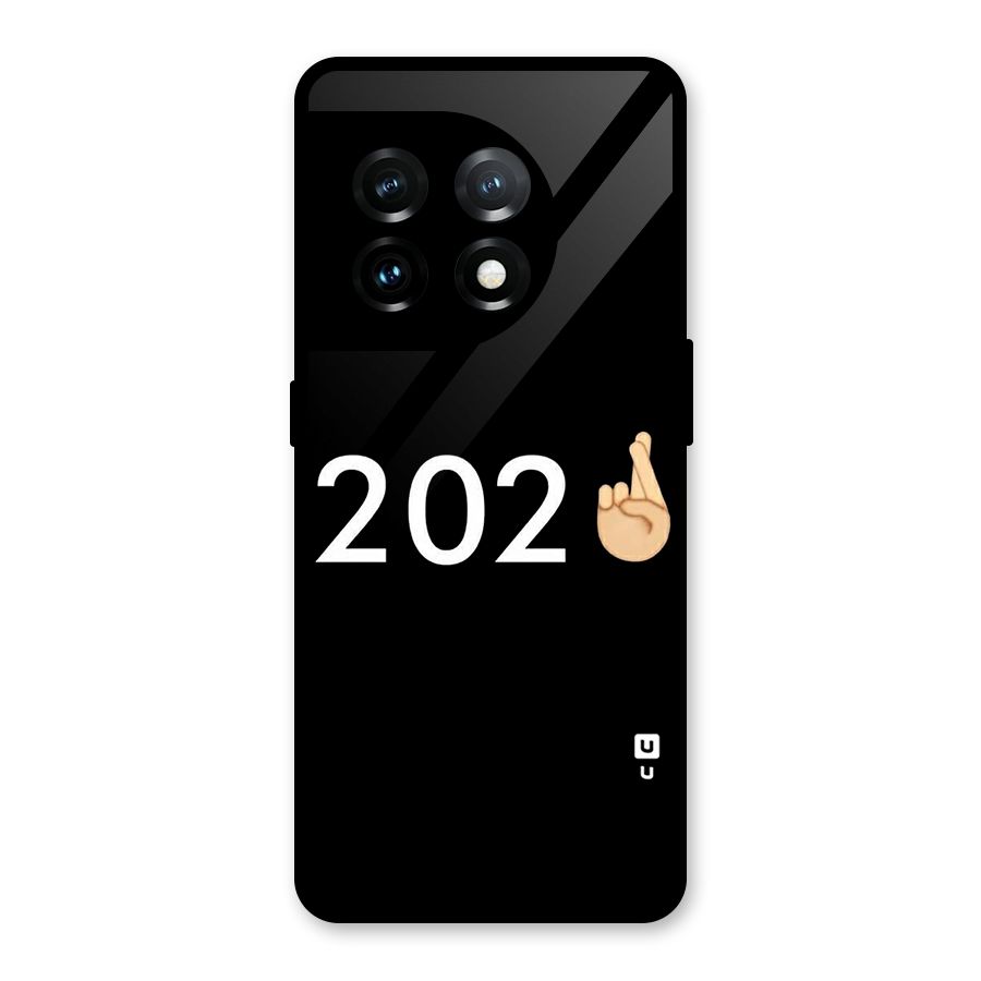 2021 Fingers Crossed Glass Back Case for OnePlus 11