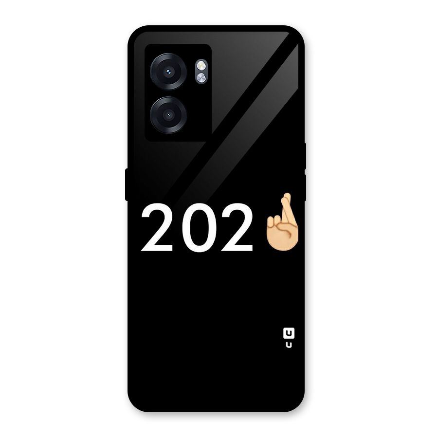 2021 Fingers Crossed Glass Back Case for Realme Narzo 50 5G