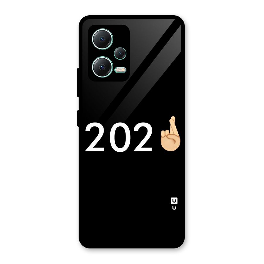 2021 Fingers Crossed Glass Back Case for Redmi Note 12 5G