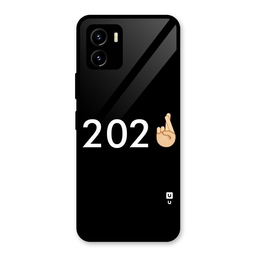 2021 Fingers Crossed Glass Back Case for Vivo Y15s