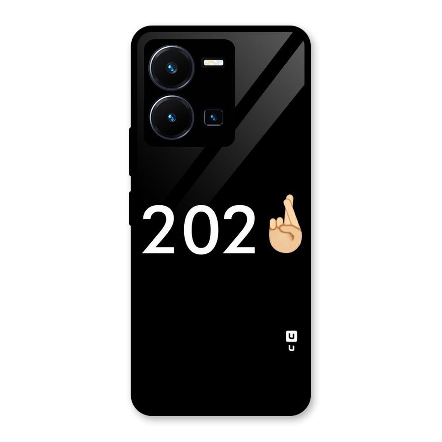 2021 Fingers Crossed Glass Back Case for Vivo Y35