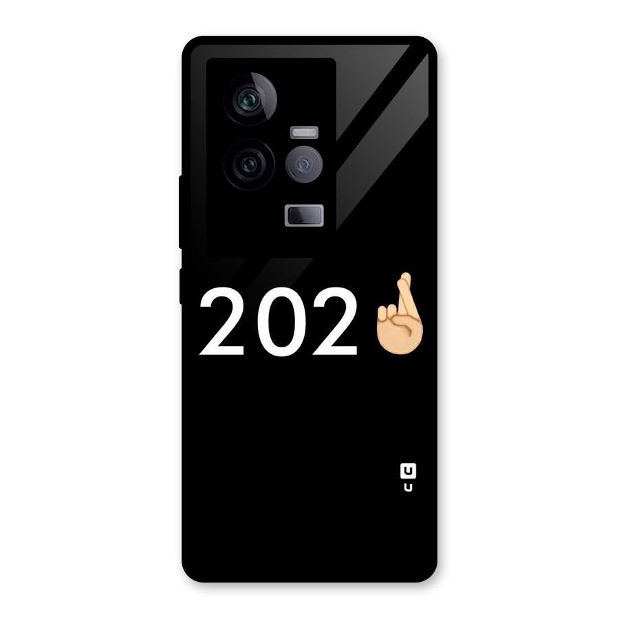 2021 Fingers Crossed Glass Back Case for Vivo iQOO 11 5G