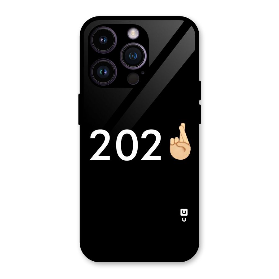 2021 Fingers Crossed Glass Back Case for iPhone 14 Pro