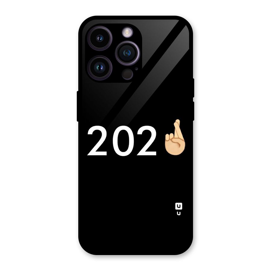 2021 Fingers Crossed Glass Back Case for iPhone 14 Pro Max