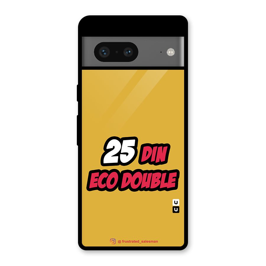 25 Din Eco Double Mustard Yellow Glass Back Case for Google Pixel 7