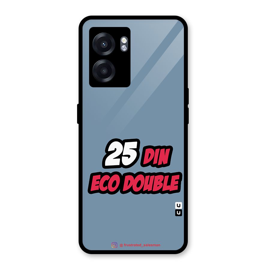 25 Din Eco Double SteelBlue Glass Back Case for Realme Narzo 50 5G