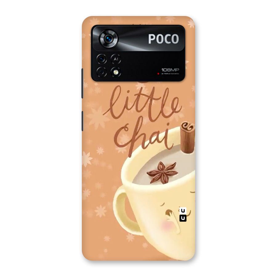 A Little Chai Back Case for Poco X4 Pro 5G