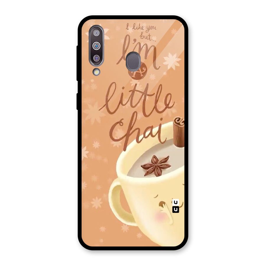 A Little Chai Glass Back Case for Galaxy M30