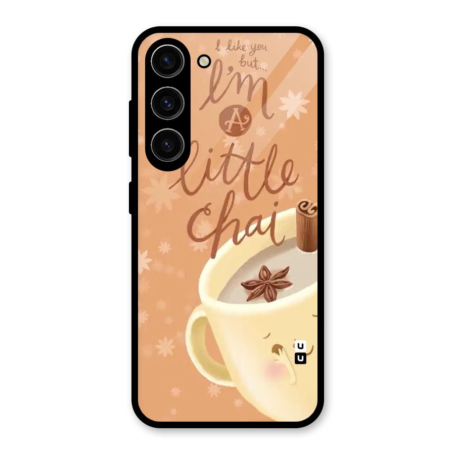 A Little Chai Glass Back Case for Galaxy S23