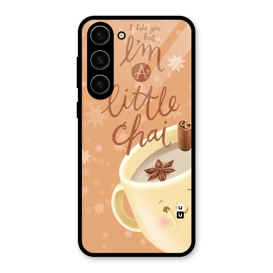 A Little Chai Glass Back Case for Galaxy S23 Plus