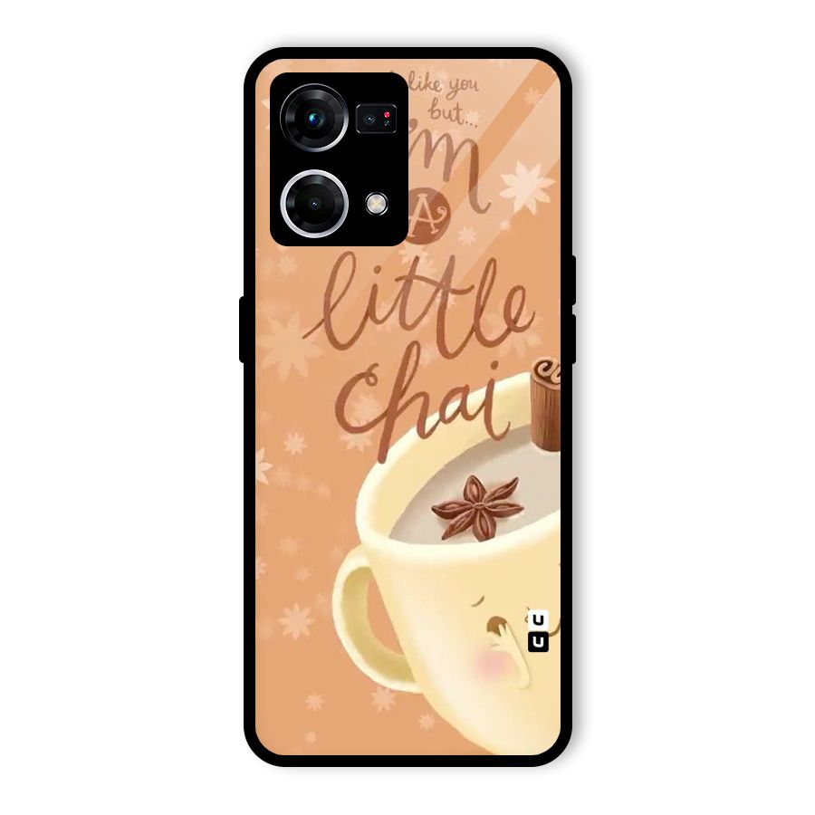A Little Chai Glass Back Case for Oppo F21s Pro 4G
