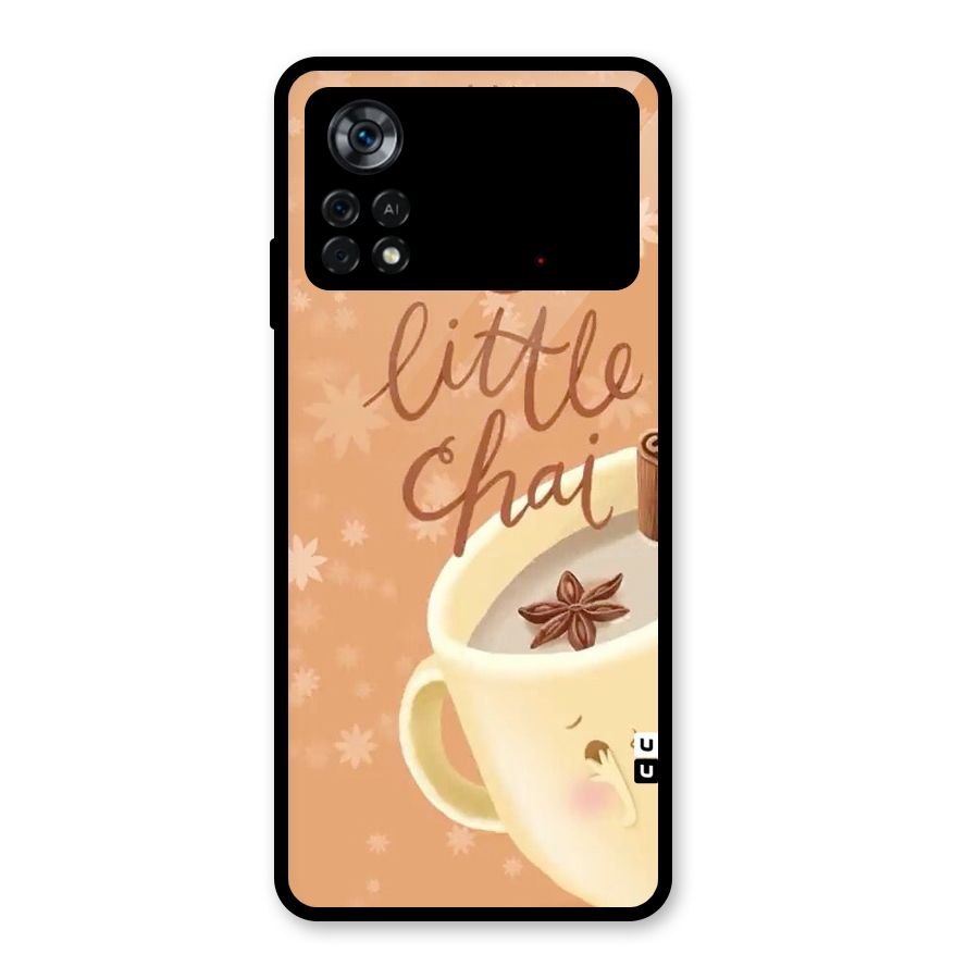 A Little Chai Glass Back Case for Poco X4 Pro 5G