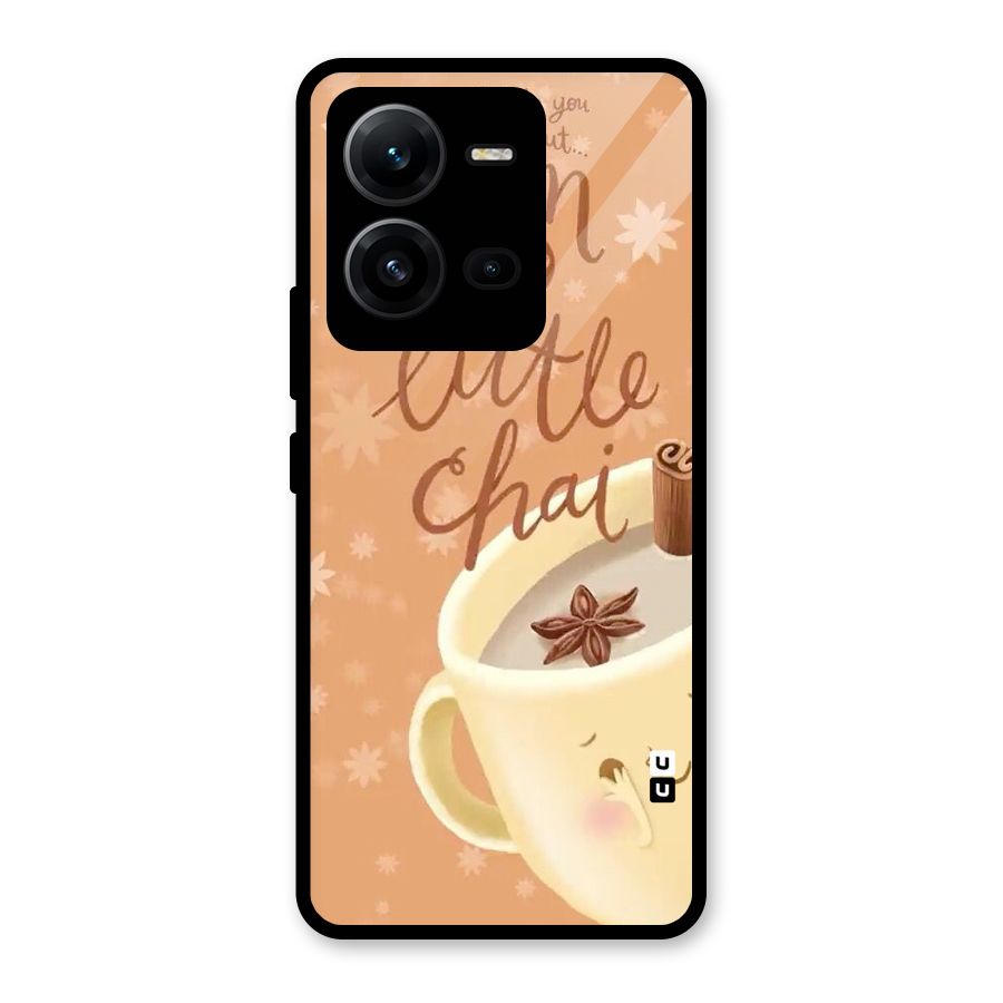 A Little Chai Glass Back Case for Vivo V25