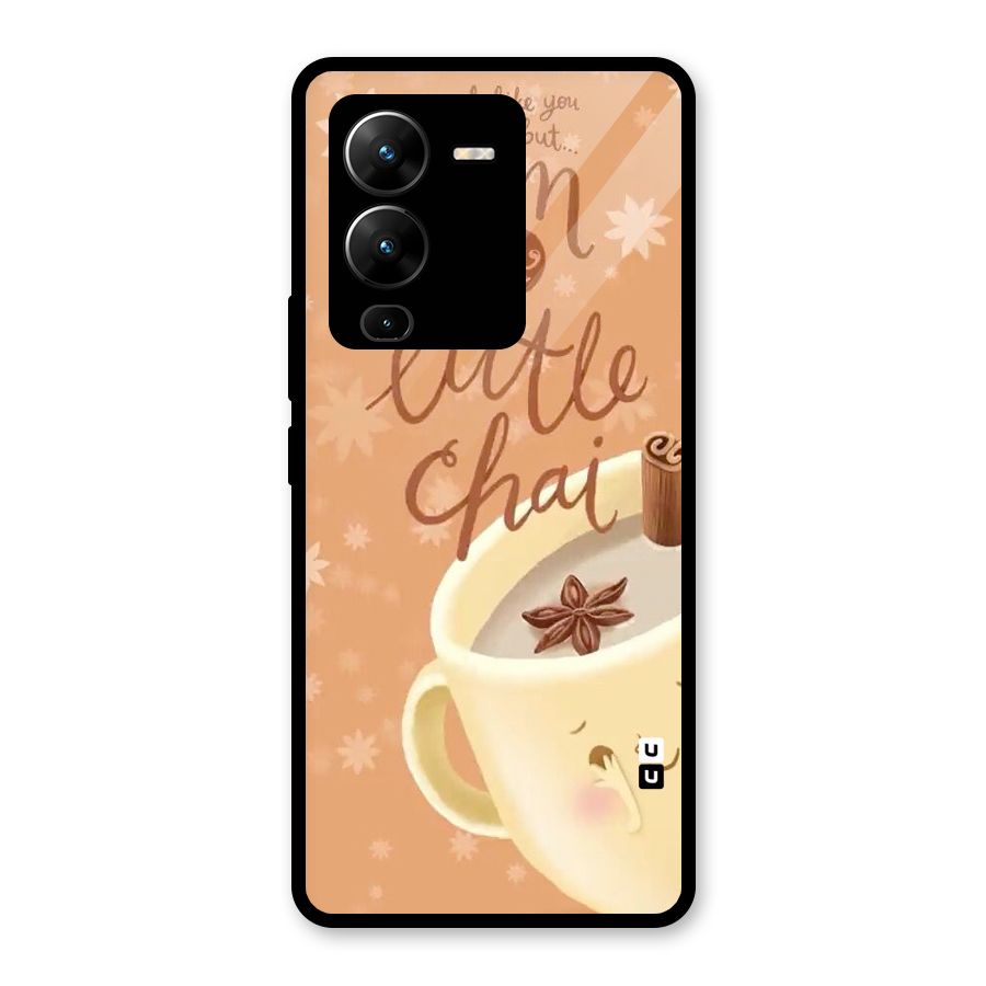 A Little Chai Glass Back Case for Vivo V25 Pro
