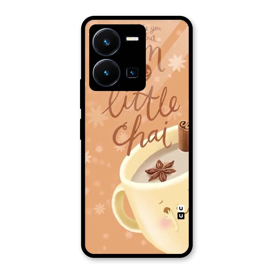 A Little Chai Glass Back Case for Vivo Y35