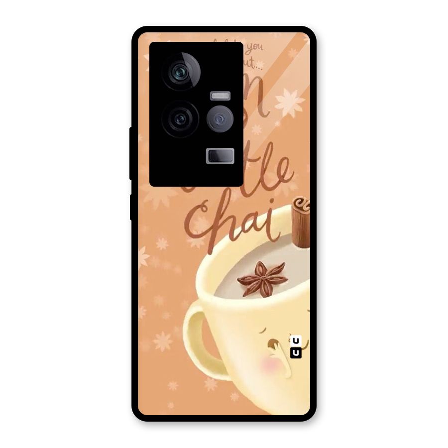 A Little Chai Glass Back Case for Vivo iQOO 11 5G