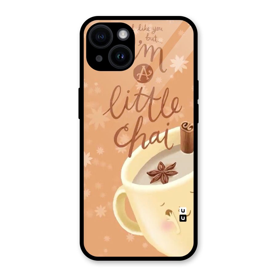 A Little Chai Glass Back Case for iPhone 14