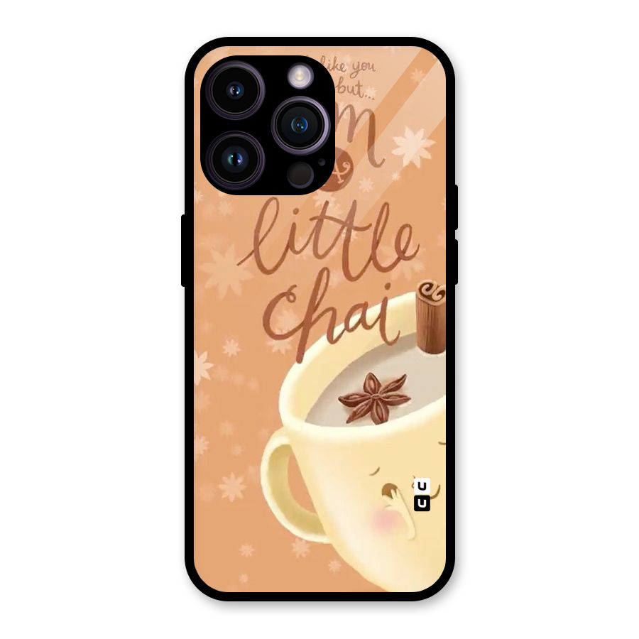 A Little Chai Glass Back Case for iPhone 14 Pro Max