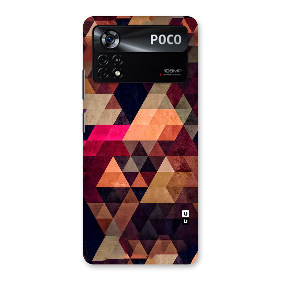 Abstract Beauty Triangles Back Case for Poco X4 Pro 5G