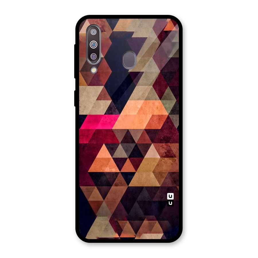 Abstract Beauty Triangles Glass Back Case for Galaxy M30