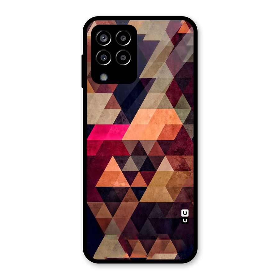 Abstract Beauty Triangles Glass Back Case for Galaxy M33