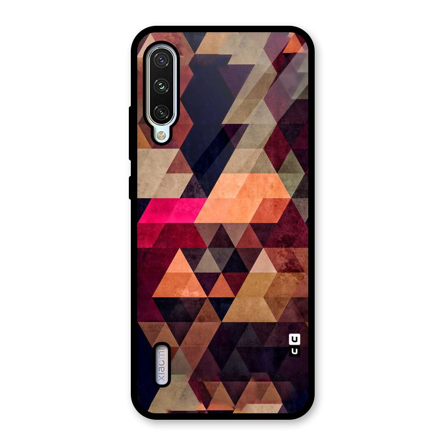 Abstract Beauty Triangles Glass Back Case for Mi A3