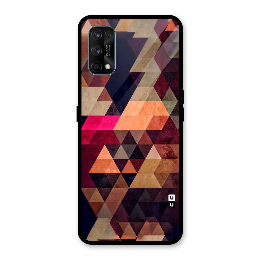 Abstract Beauty Triangles Glass Back Case for Realme 7 Pro