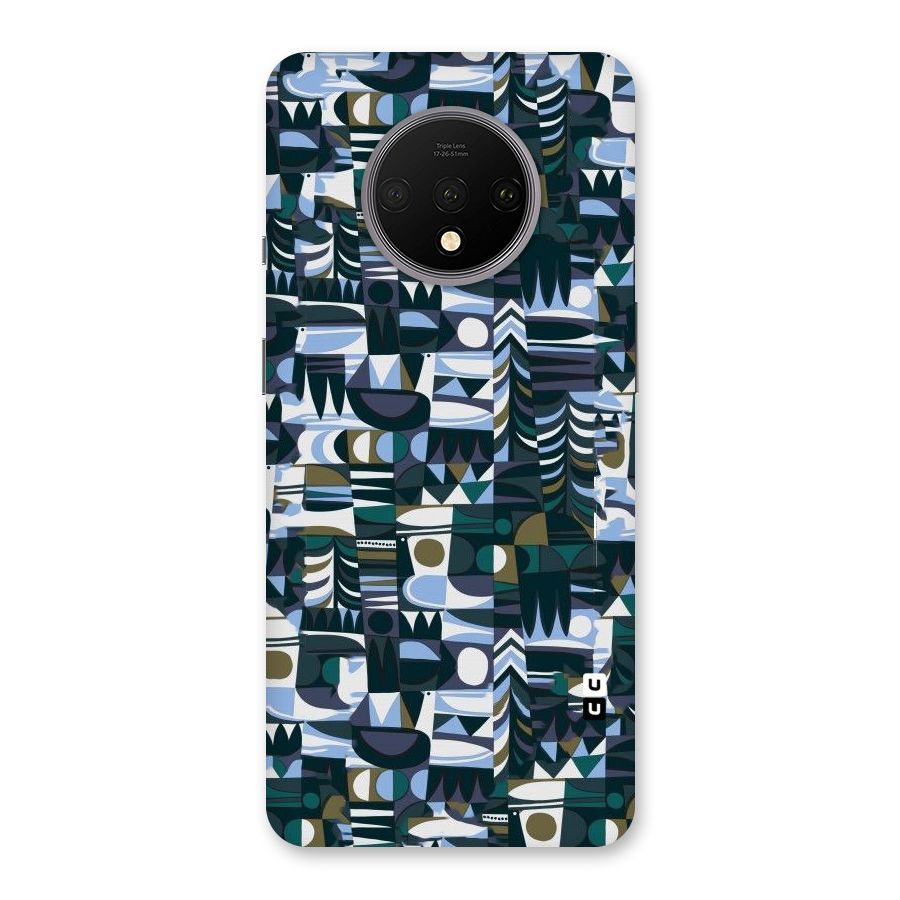 Abstract Blues Back Case for OnePlus 7T