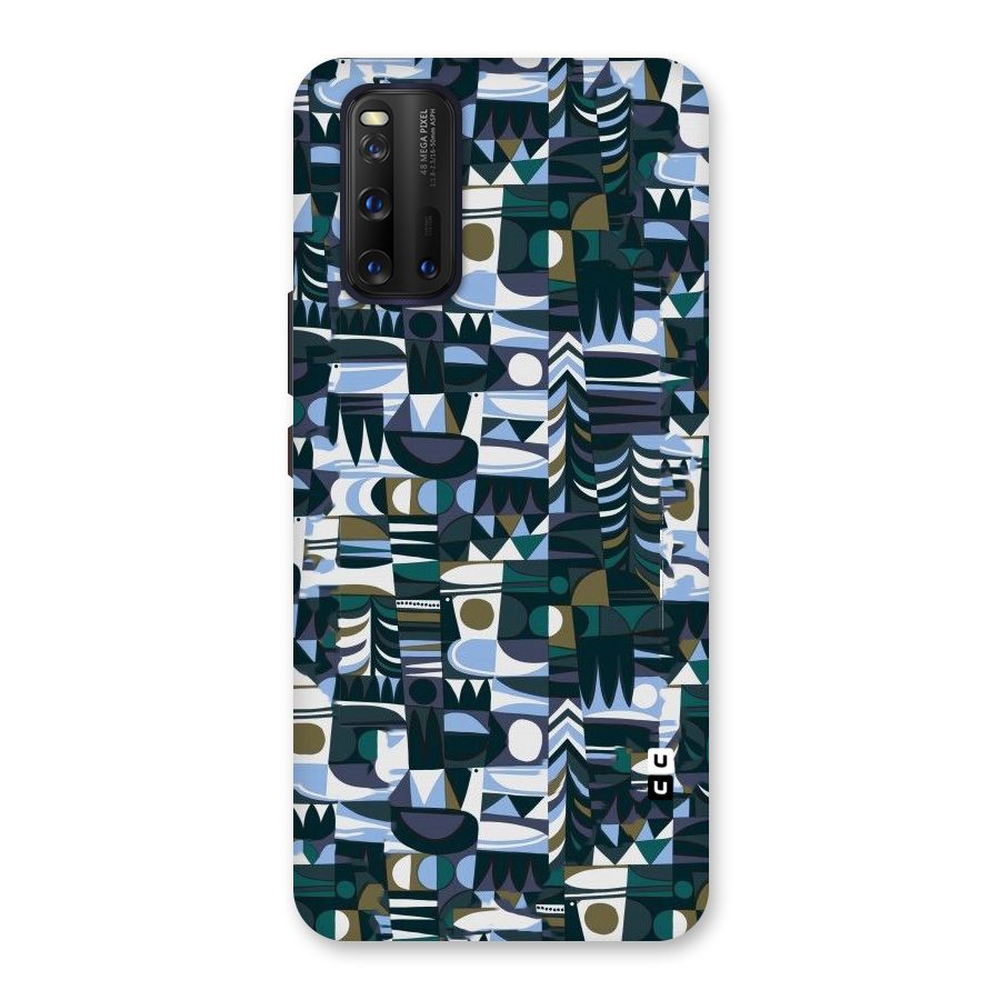 Abstract Blues Back Case for Vivo iQOO 3