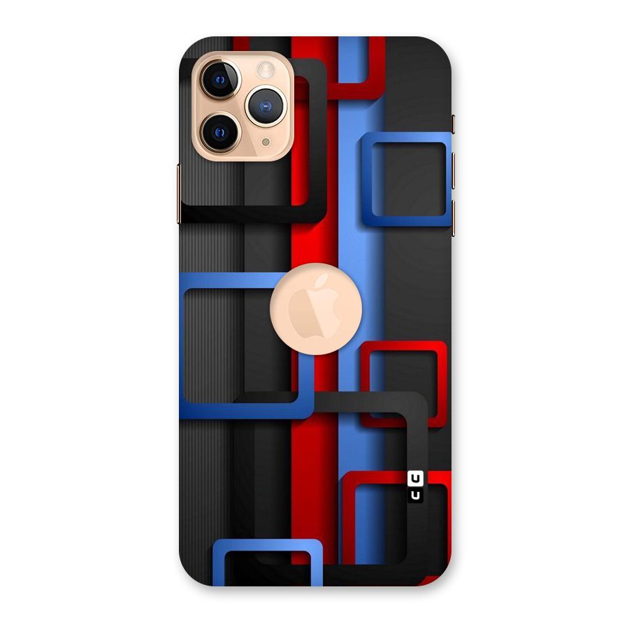 Abstract Box Back Case for iPhone 11 Pro Max Logo Cut