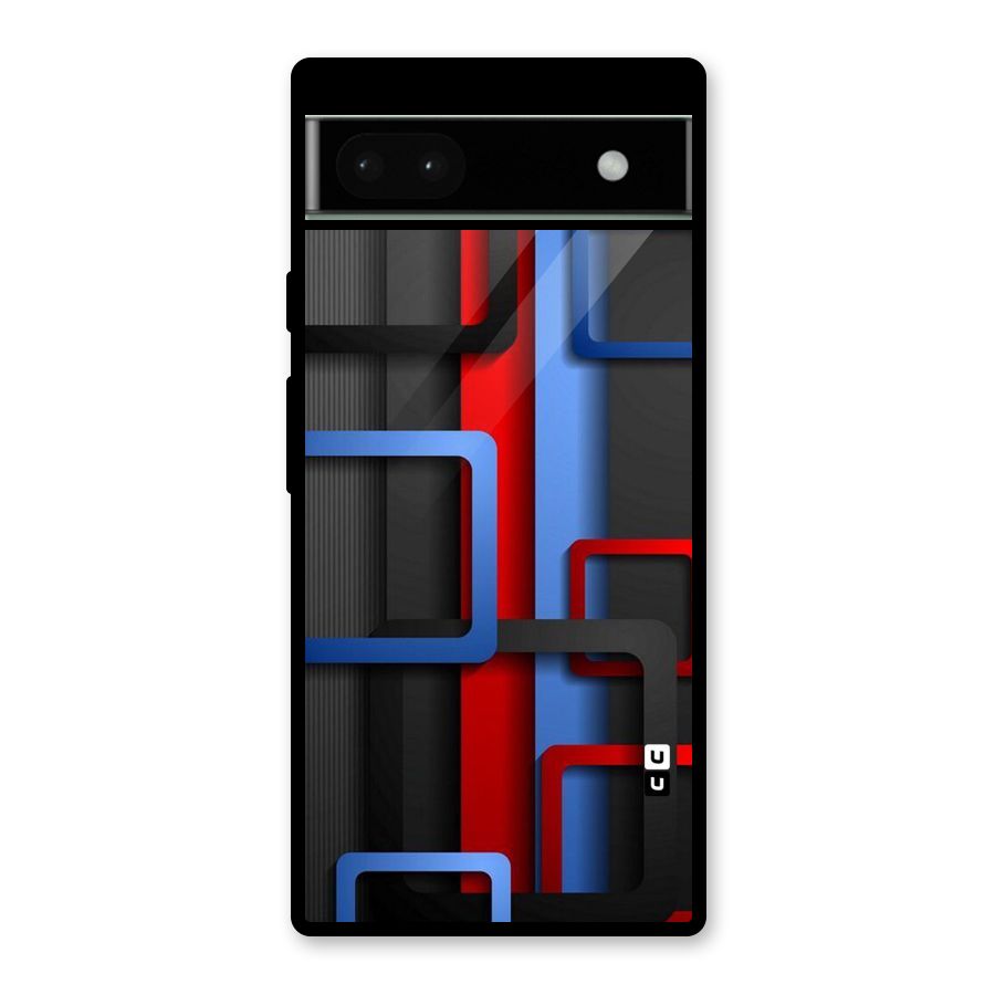 Abstract Box Glass Back Case for Google Pixel 6a