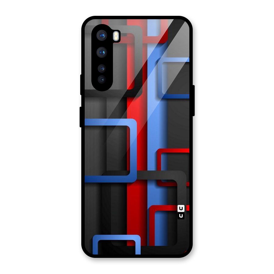 Abstract Box Glass Back Case for OnePlus Nord