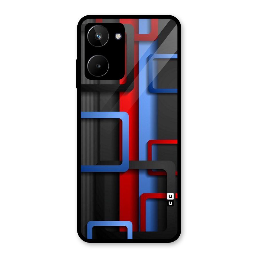 Abstract Box Glass Back Case for Realme 10