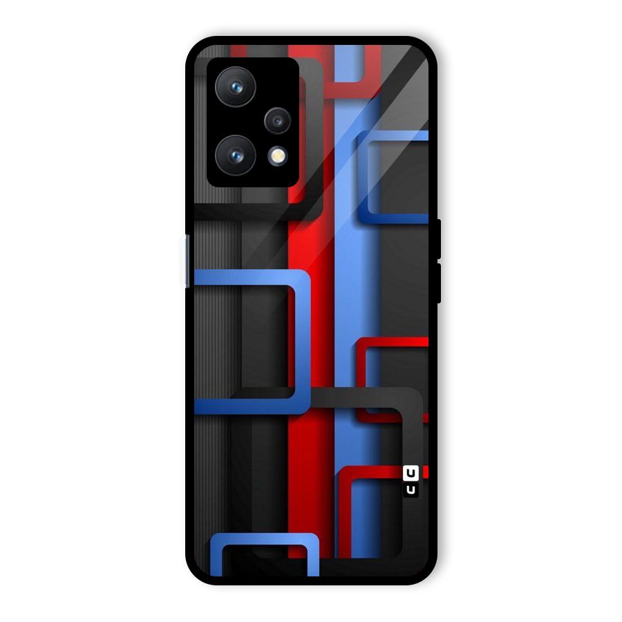 Abstract Box Glass Back Case for Realme 9 Pro 5G