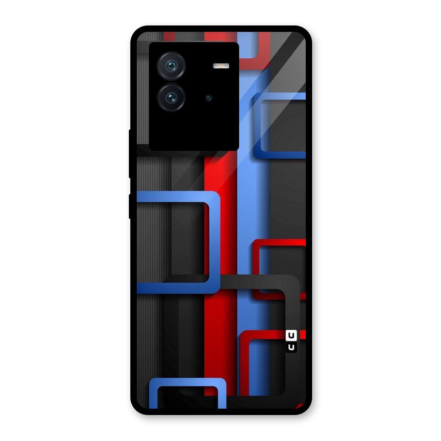Abstract Box Glass Back Case for Vivo iQOO Neo 6 5G