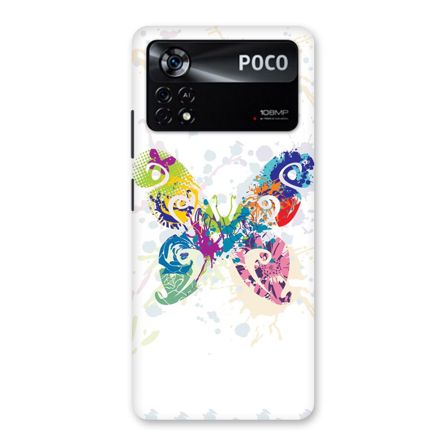 Abstract Butterfly Back Case for Poco X4 Pro 5G