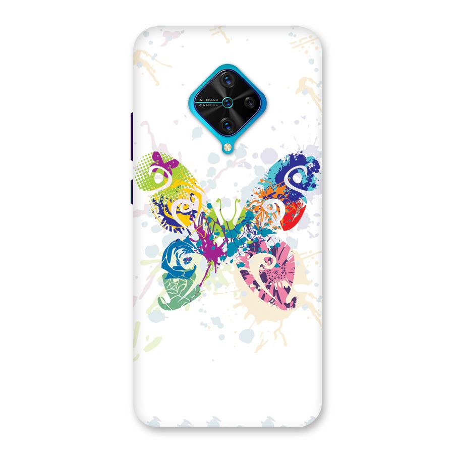 Abstract Butterfly Back Case for Vivo S1 Pro