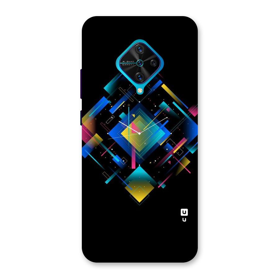 Abstract Clock Back Case for Vivo S1 Pro