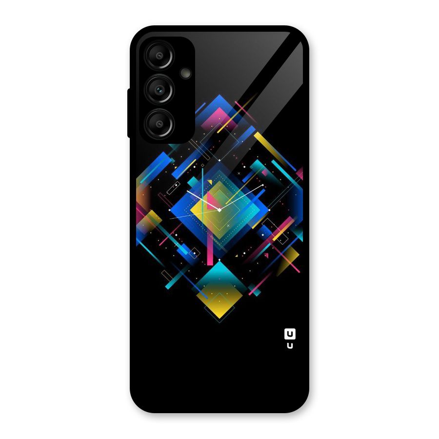 Abstract Clock Glass Back Case for Galaxy A14 5G