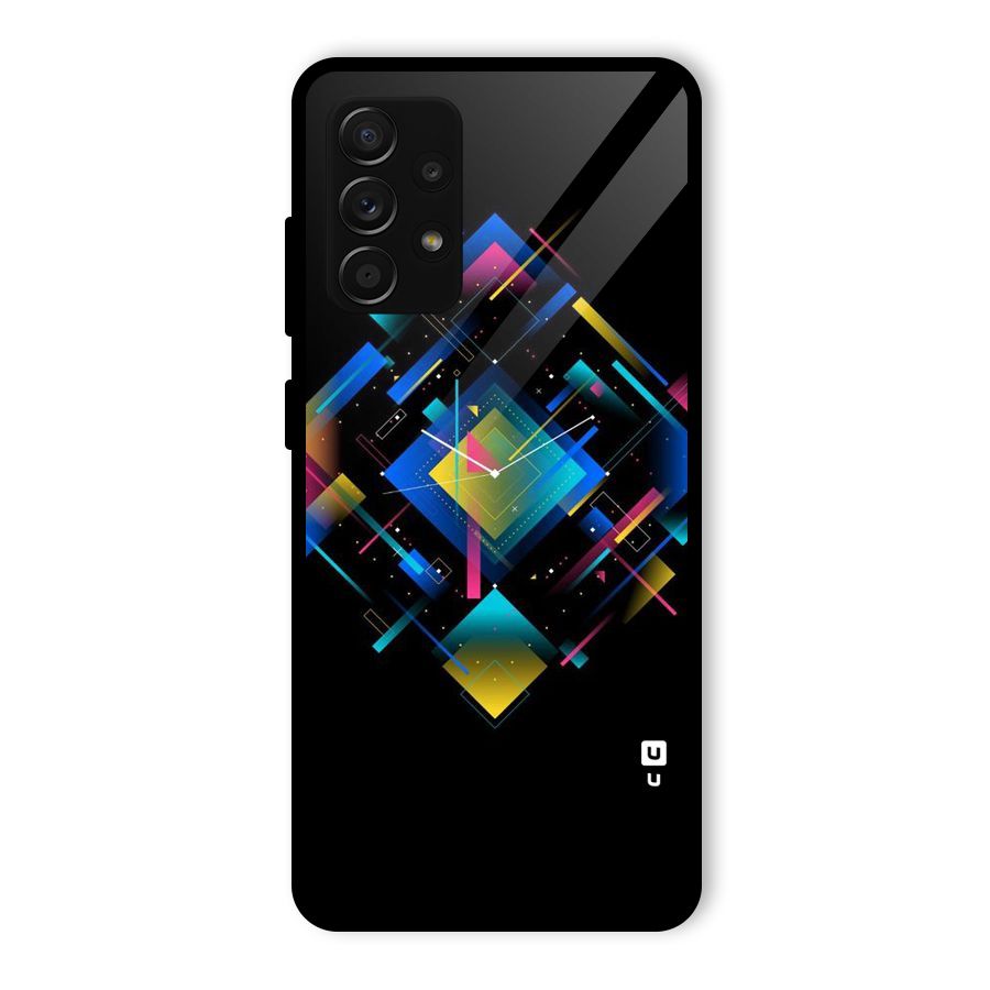 Abstract Clock Glass Back Case for Galaxy A53 5G