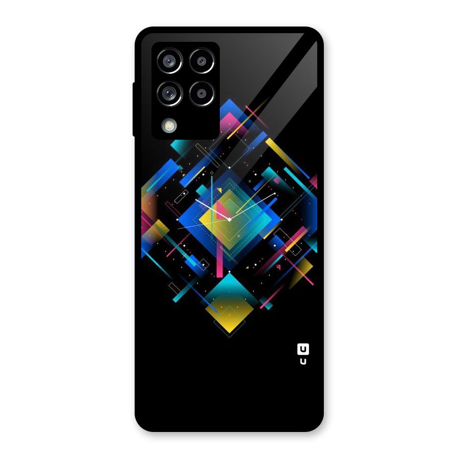 Abstract Clock Glass Back Case for Galaxy M53 5G